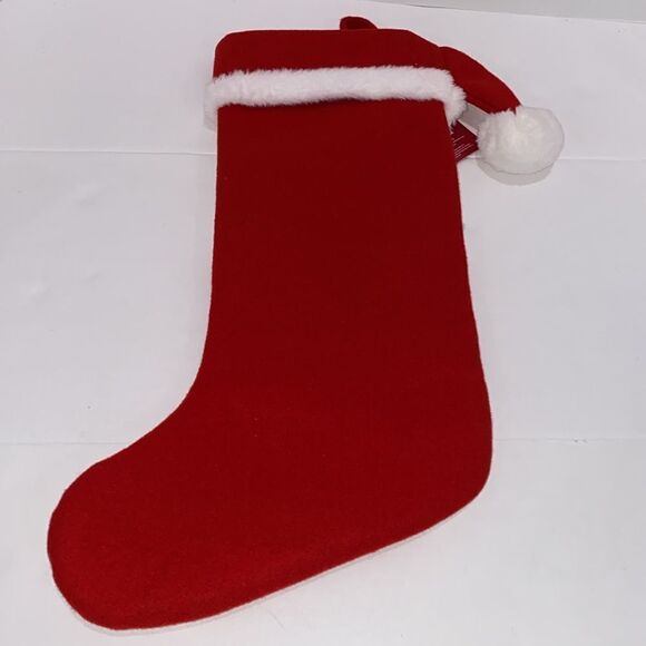 St. Nicholas Square Kohl's Large Santa Eyes Closed Christmas Stocking NWT - Picture 2 of 5